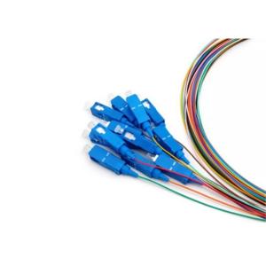 FTTH SC UPC Simplex Colorful Fiber LSZH/PVC Singlemode SM 12cores Fiber Optic