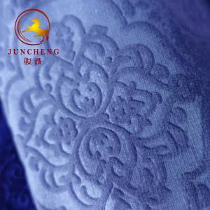 2017 New Design 100% polyester 3D embossed Holland velvet fabric upholstery