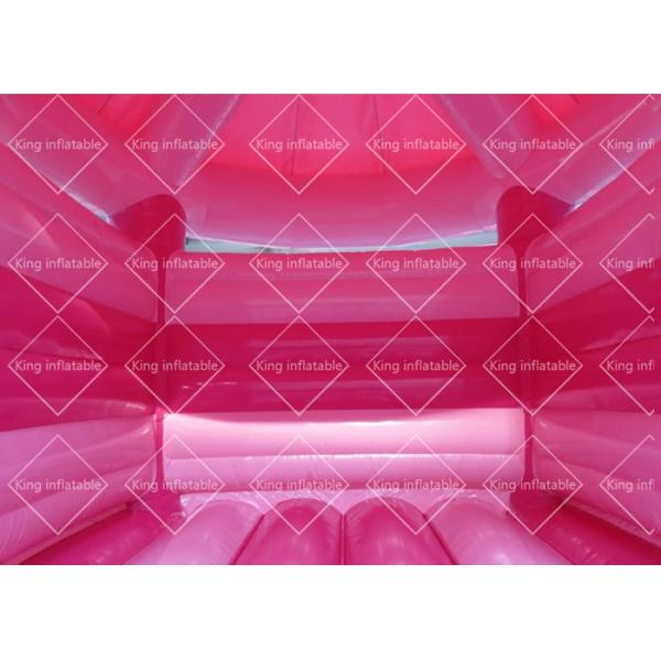 Outdoor White 4x3.5m Carousel Inflatable Bouncy Castle For Wedding Use