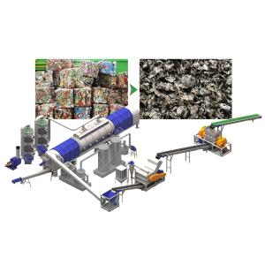 15000KG Aluminum Cans Paint Carbonization Furnace UBC Continuous Decoating