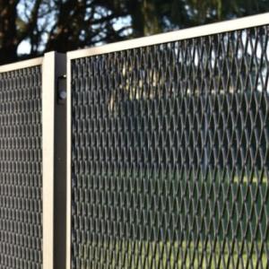 Custom Grating Expanded Metal Stretched And Punching Process Hexagonal Hole Type