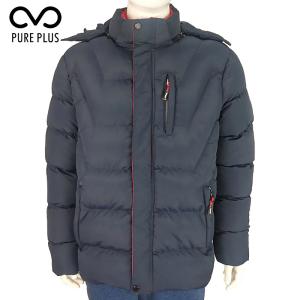 Breathable Mens Light Padded Jacket , Polyester Removable Hood Jacket