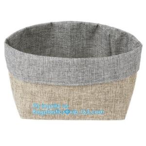 Storage Bins Organizer, Set of 3 Foldable Collapsible Large Cube Fabric Canvas