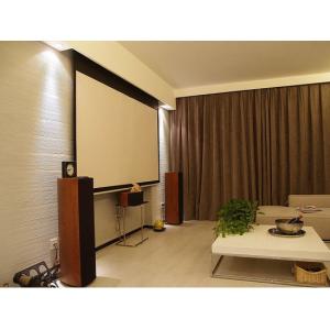 Remote Control Motorized Projector Screen 3D Fiberglass White Screen Fabric