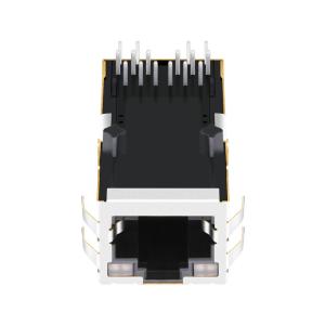 JXT7-1140NL 10GBASE-T 4PAIR PoE 100W 1X1 Port RJ45 Magnetic Connector With Led