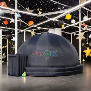 Wholesale 10m Giant Black Inflatable Fulldome Planetarium Projection Tent Comes with Air Blower from china suppliers