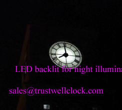 outdoor clocks with chime strike hour and night illumination lights- Good Clock