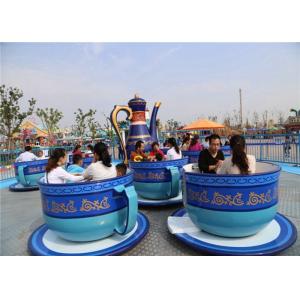 Shopping Mall Spinning Teacups Ride With Three Small Rotating Turntable
