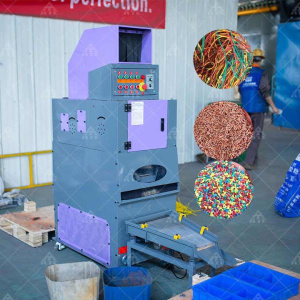 Quality Mini Copper Recyecling Machine Scrap Wire Granulator Scrap Small Copper Cable Granulator Machine for sale