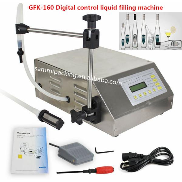 Small Digital Controlled Gfk 160 Liquid Filling Machine, Olive Oil Filling Machine,soft Drink Filling Machine for Sale