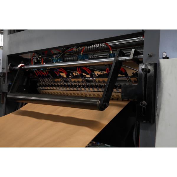 Multi Wall Kraft Paper Bag Making Machine Full - Automatic With Step / Flat Cut