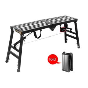 Multipurpose Folding Aluminum Platform Compact Ladder Stools Structure