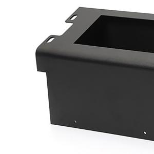 Customized Metal Stamping for Black Powder Coated Bracket Part Customized to