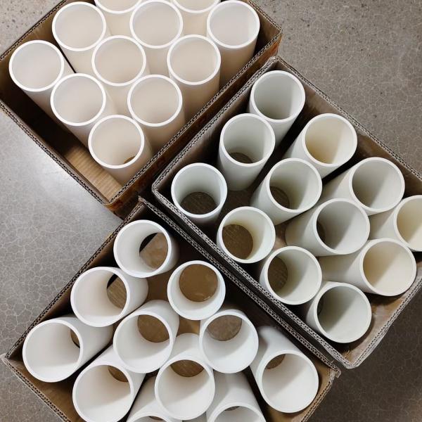 Hot Pressed White Boron Nitride Insulation Sleeve Ceramic Parts For Polycrystalline Furnace