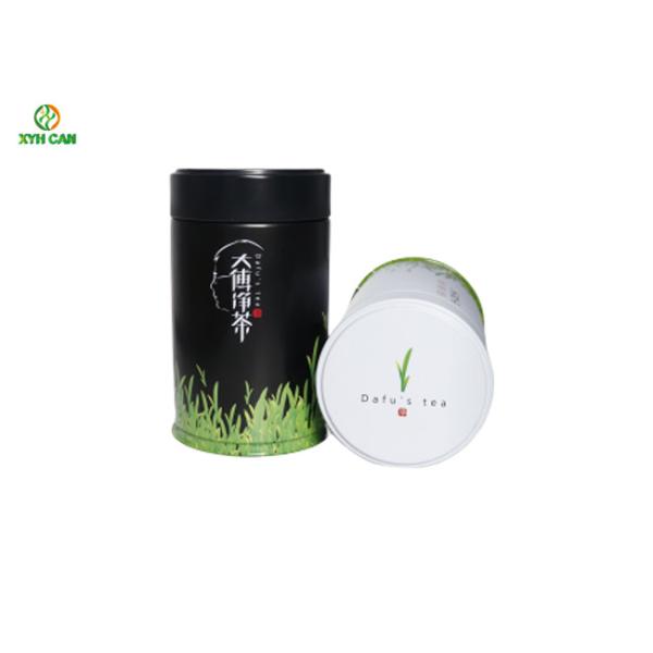 Tea Tin Cans Recyclable CMYK 4C Printing 68*110mm Tin Boxes for Tea coffee beans