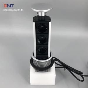 BNT eu european power hidden table kitchen pull out power socket with usb