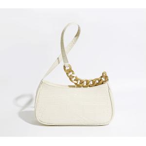 China Niche Mini Baguette Bag 27cm 13cm Crocodile Pattern Shoulder Bag on sale