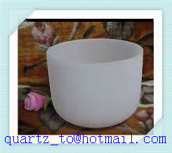 Frosted Quartz Singing Bowl