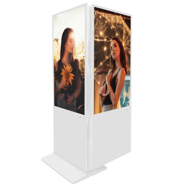 Quality Double screens Touch Screen Kiosk 2k Indoor Advertising Player Display Screen Hd Lcd Led Digital Signage for sale
