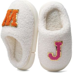 China Fun Designs Anti Slip Kids Indoor Slippers With Breathable Faux Fur Lining on sale
