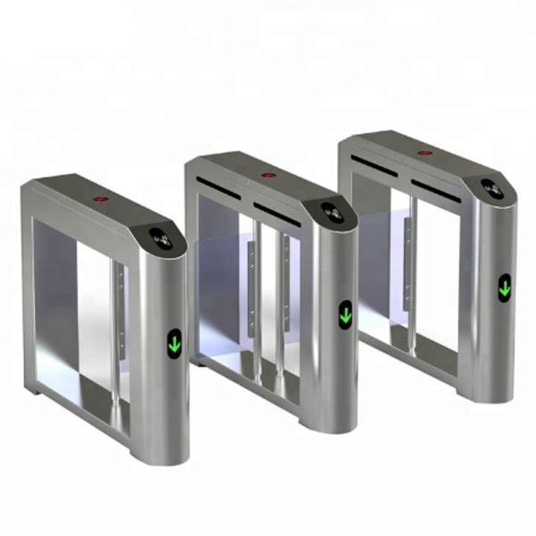 Security Flap Entrance Automatic Turnstiles Electronic Fingerprint High
