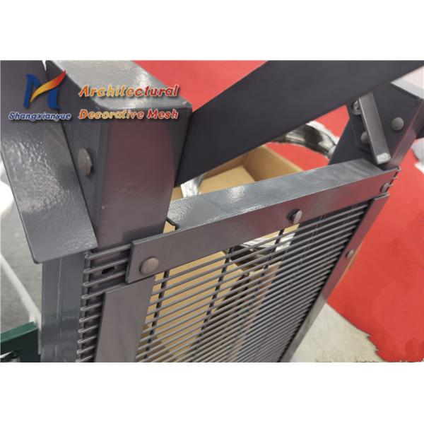 PVC Coated Metal Wire Mesh Fence 76.2mm 12.7mm 358 High Security Fence