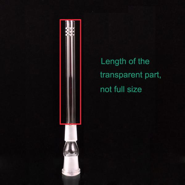 Clear Glass Beaker Bong Attachments Glass Downstem Diffuser 14mm To 14mm