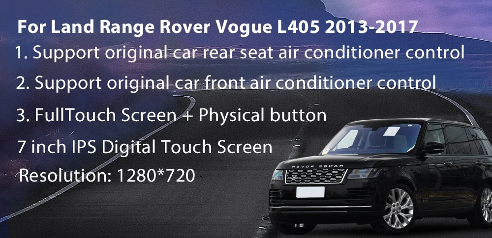 10.4 inch For Land Range Rover Vogue L405 AC Panel 2013-2017 Car air Conditioning Panel Climate Board AC Touch Screen