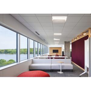Open Office Seamless Metal Ceiling RAL9016 Microperforated Acoustic Panels