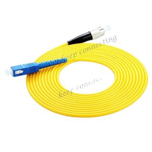 FC-FC Fiber Optic Patch Cord 3.0/2.0mm PVC/Lzsh Sm mm Sx FTTH with Customized