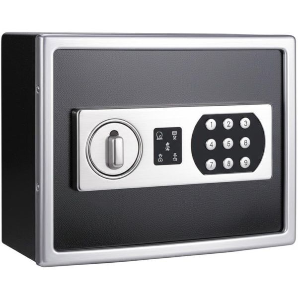 Backlit Keypad Electronic Safe Lock Stainless Steel Construction Key Override