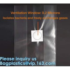 Autoclavable Mushroom Grow Bags Bulk with Microporous Filter Patchs - Large 8"x5
