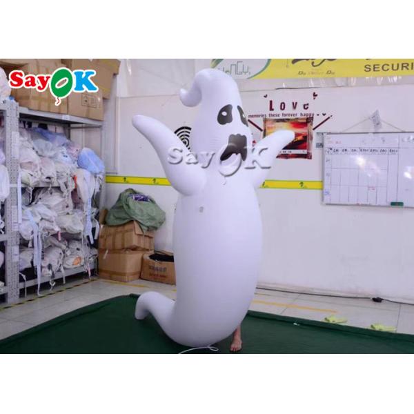 1.5m 5ft Outdoor Decorative Inflatable LED Ghost Model For Parade Adornments
