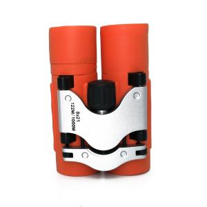Orange Mini Binocular Telescope 8x21 Folding Roof Binoculars For Outdoors