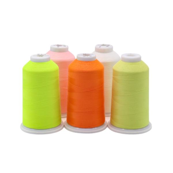 27 Colors Polyester 150D/2 Luminous Thread for Jean Sewing Reflective Embroidery Thread