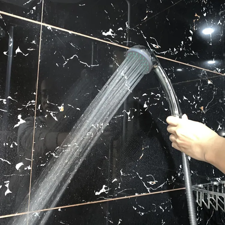 Single Function ABS Plastic Chrome Rain Shower Head Rainfall Set for Bathroom Benefit
