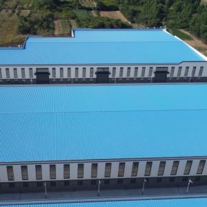 Q355B Prefabricated Steel Structure Warehouse with Aluminized Zinc Cladding