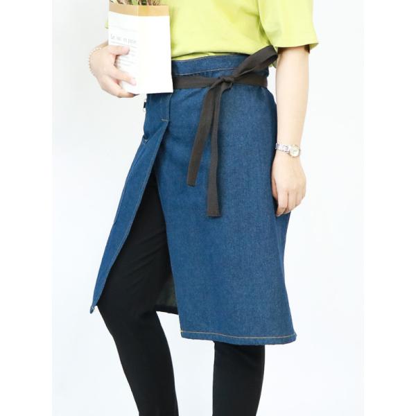 Split Half Length Denim 40*65cm Kitchen Cooking Apron