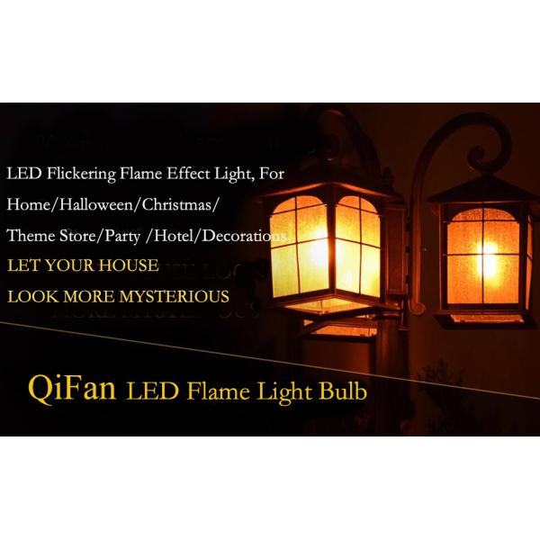 5W E27 Flicker Flame Night Light Bulbs For Christmas Decor