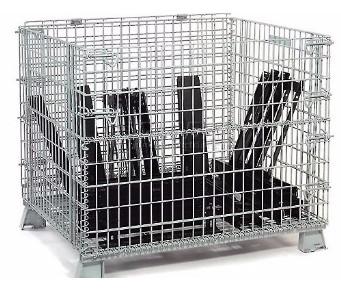Quality Secure Storage Pallet Stackable Wire Mesh Container for sale