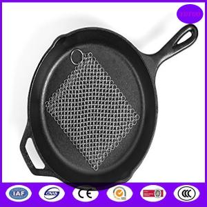 10mm Extra Large Chain Mail Scrubber for Cast Iron Pan cleaning made in china