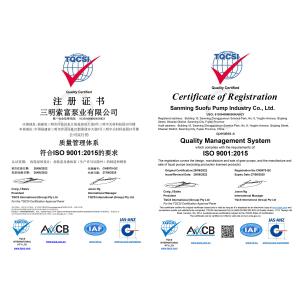 Shanghai Super-Fluid Co., ltd Certifications