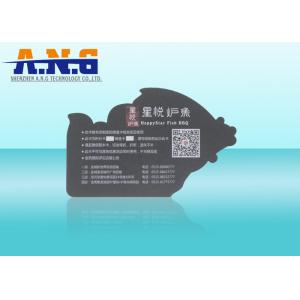Customized printing irregular shape PVC business card for restaurant