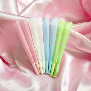 Custom Printing Colored Cigarette 24k Gold Pre Rolled Cones Papers Wrapping