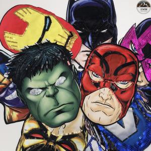 Washable Cool Embroidery Designs Patches With Spider Man Character