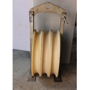 Transmission Line Stringing Tools 3 Wheel Nylon Stringing Pulley Block for Twin