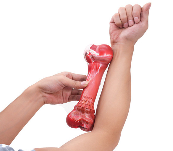 Quality Large Rubber Chew Bones For Dogs Puzzle Toys For Aggressive Chewers for sale