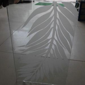 Customized Pattern Tempered Door Glass Toughened Low Iron