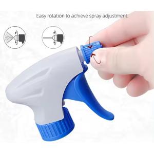 28mm PP Plastic Mist Spray Trigger Sprayer With Clip and Adjustable Nozzle for