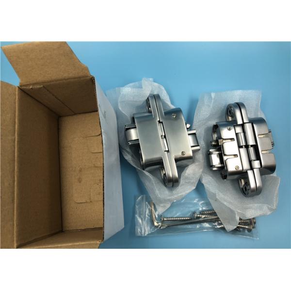 Pearl Chrome Adjustable Concealed Hinges For House Solid Wood Door